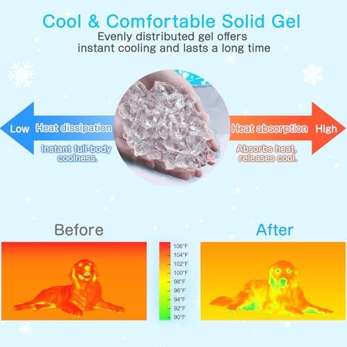 Dog Cooling Mat, Non Toxic Gel Cooling Pad - Image 3