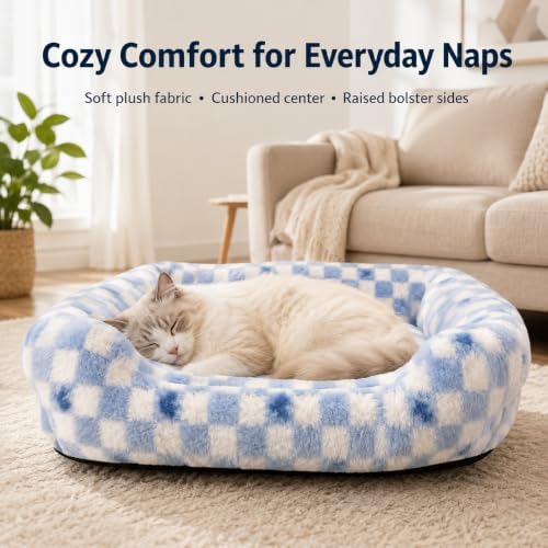 Washable Dog Bed for Small Medium Dogs, Soft Plush Pet Bed - Image 2