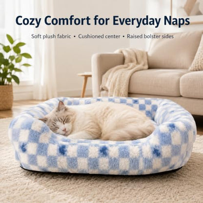 Washable Dog Bed for Small Medium Dogs, Soft Plush Pet Bed - Image 2