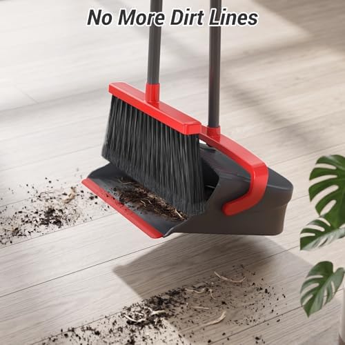 Broom with Dustpan Set for Pet Hair & Dust Cleanup - Image 4