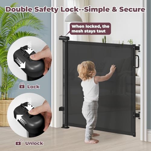 42" Extra Tall Retractable Baby Gates - Image 3