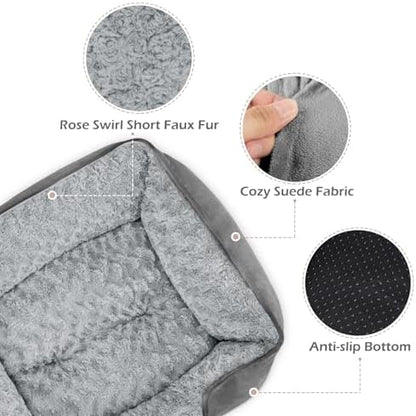 INVENHO Small Dog Bed Rectangle Washable Orthopedic Soft Calming Sleeping - Image 4