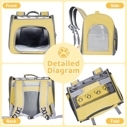 Airline Approved Cat Soft-Sided Carrier Backpack Up to 12 lbs - Image 6