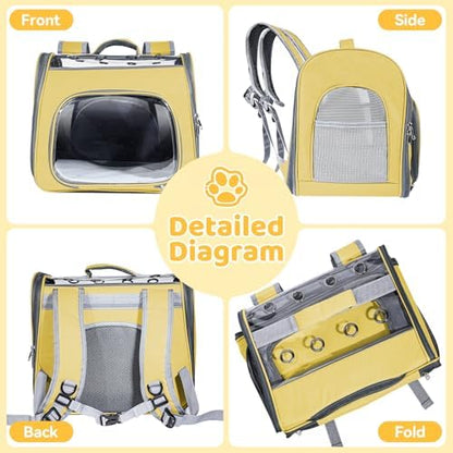 Airline Approved Cat Soft-Sided Carrier Backpack Up to 12 lbs - Image 6