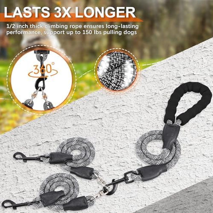 Double Dog Leash for Two Dogs - Image 2