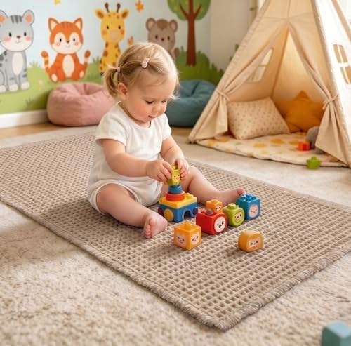 ILANGO Upgraded Waffle Bath Rug 24x48, Super Absorbent Non Slip Bath Mat - Image 4