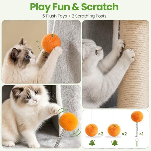 Small Cat Tree Tower Scratching Post - Image 4