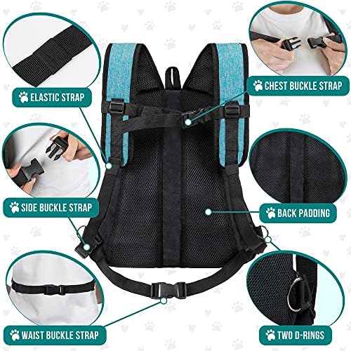 PetAmi Adjustable Cat & Dog Chest Carrier Backpack, Ventilated - Image 5
