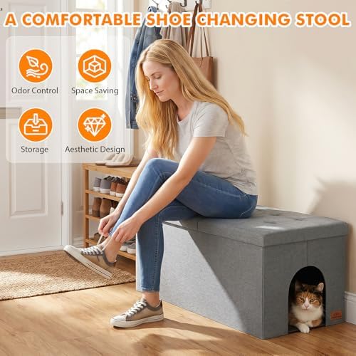 Zerbuger Cat Litter Box Enclosure Furniture - Image 4