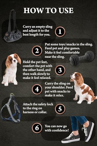 Noah & Paw Dog Sling Carrier for Small Dogs 5-18 lbs, for Dogs & Cats - Image 6