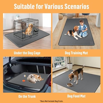 Silicone Dog Bed Mat 40"x 28" Crate Mat - Image 7