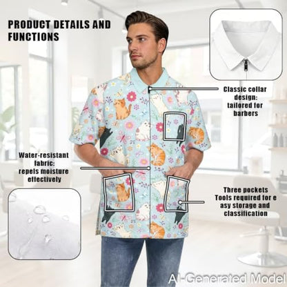 Professional Grooming Smock Unisex, Water Resistant Anti-Static - Image 5