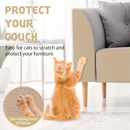 LSGCQ Cat Scratch Mat Self Adhesive Cat Scratch Furniture Protector - Image 4