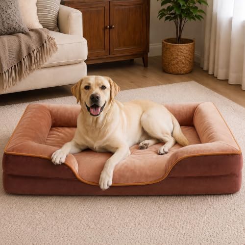 Sweetcrispy Orthopedic Large Dog Bed, Waterproof Pet Sofa Supportive Bed by Sweetcrispy