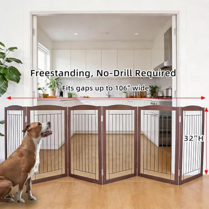 ZJSF Freestanding Foldable Dog Gate - Image 2