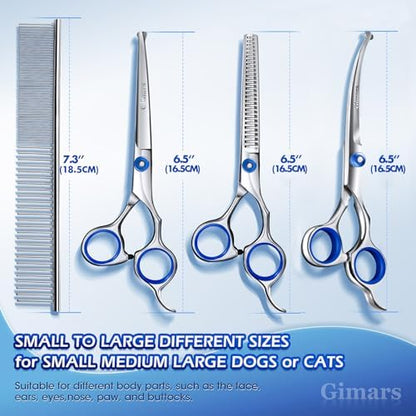 Gimars Professional 5 in 1 Grooming Scissors - Image 2