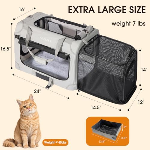 Extra Large Expandable Cat Carrier Soft Sided - Image 2