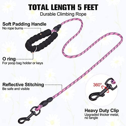 BEAUTYZOO Dog Harness Medium Sized and Leash Set, No Pull Pet Vest -Floral - Image 4