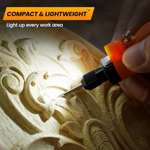 HARDELL Mini Cordless Rotary Tool 4V Orange Black - Image 4