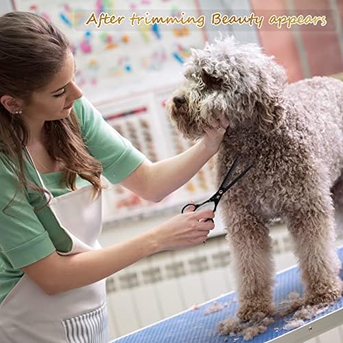 Dog Grooming Scissors Kit with Safety Round Tips, GLADOG Professional 5 in 1 - Image 6