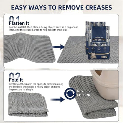 Cat Litter Mat, Honeycomb Litter Trapping Mat - Image 6