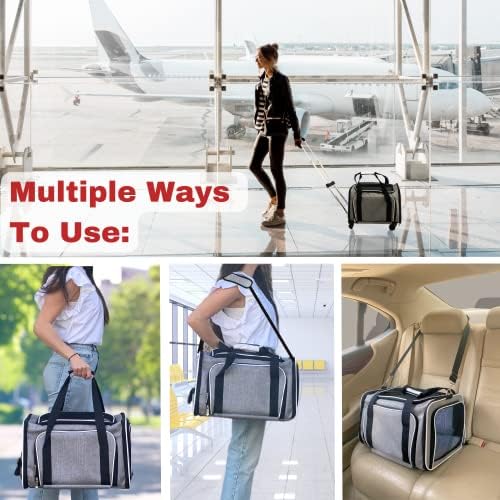 RUFF LIFE 101 Airline Approved Expandable Premium Pet Carrier on Wheels- Two - Image 7