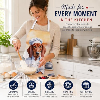 Caroline's Treasures Redbone Coonhound The Chef Apron Cooking Kitchen Server - Image 6