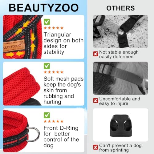 BEAUTYZOO Small Dog Harness and Leash Set, No Pull Step in Puppy Vest - Image 5