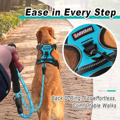BARKBAY Dog Harness for Large Dog No Pull 2 Leash Clips Dog Vest - Image 3