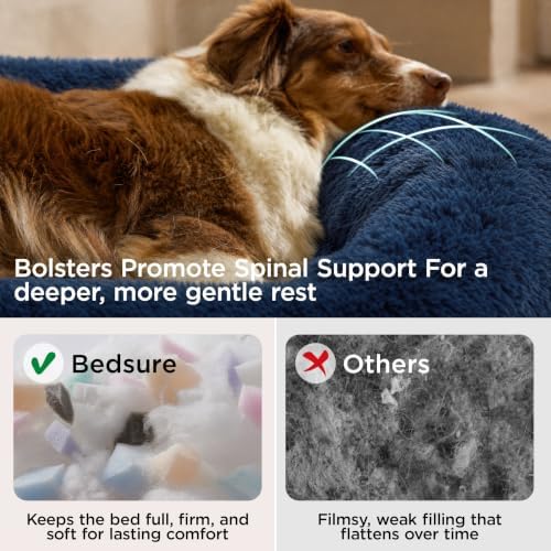 Bedsure SupportMax® Calming Dog Bed Medium Size Dog Washable Pet Bed - Image 3