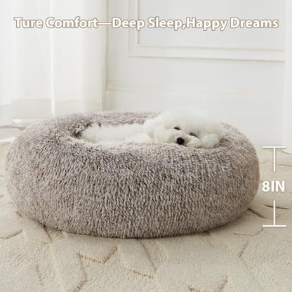 WNPETHOME Small Round Calming Dog Bed Cat Bed - Image 4