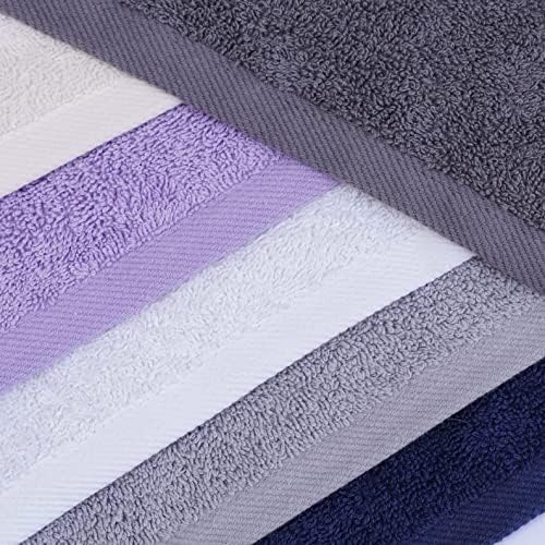 White Classic Wealuxe Multi Washcloths 24 Pack - Image 4
