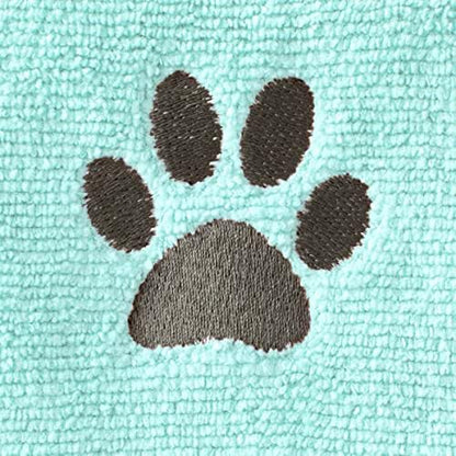 Ritz Embroidered Microfiber Pet Towel, Paw Spa Blue, 2 Towel Set - Image 3