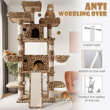 SHA CERLIN 81 Inches Extra Large Cat Tree - Image 6