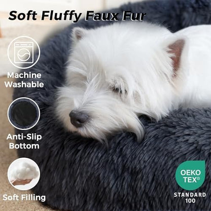 Calming Round Dog Bed & Cat Bed - Image 3