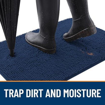 OLANLY Dog Door Mat for Muddy Paws 70x35, Super Absorbent Chenille Mud Mat - Image 2