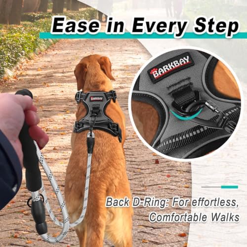 BARKBAY Dog Harness for Small Sized Dog No Pull 2 Leash Clips Dog Vest - Image 3