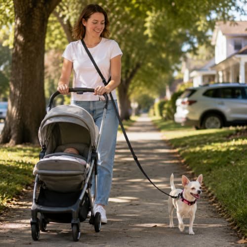 Kazazoo Hands-Free Dog Leash Adjustable Length 5-8Ft, Crossbody & Waist - Image 3