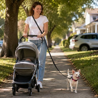 Kazazoo Hands-Free Dog Leash Adjustable Length 5-8Ft, Crossbody & Waist - Image 3