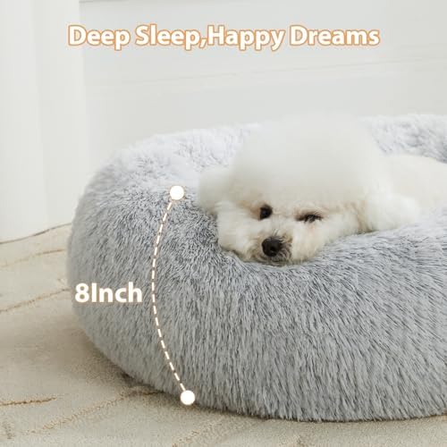 WNPETHOME Small Round Calming Dog Bed Cat Bed - Image 4