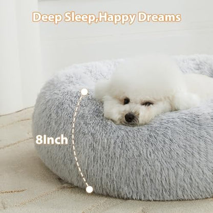 WNPETHOME Small Round Calming Dog Bed Cat Bed - Image 4