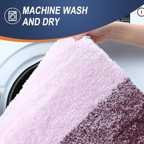 OLANLY Bathroom Runner Rug 59x24, Extra Soft Absorbent Microfiber Bath Rugs - Image 5