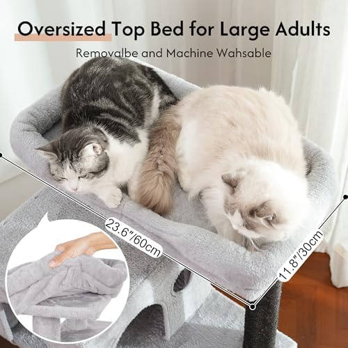 XL Cat Tree for Large Cats 15lbs-53”Cat Tower - Image 3