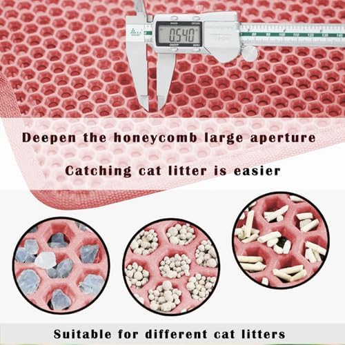 Cat Litter Mat, Honeycomb Double Layer Litter Trapping Mat - Image 5
