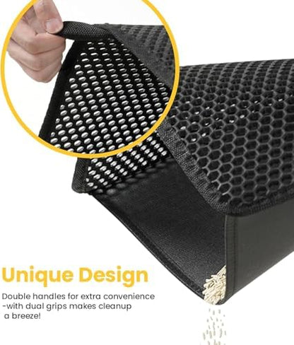 Cat Litter Mat, Upgrade Super Waterproof Back Layer Litter Box Mat, Non Slip - Image 2