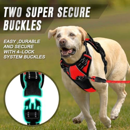 BARKBAY Dog Harness No Pull for Large Dogs Front Back Clips, Dog Vest - Image 4