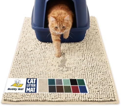 Muddy Mat® | Cat Litter Mat 19"x30", Litter Trapping Mat, Super Absorbent by MuddyMat%C2%AE