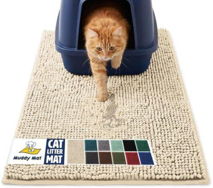 Muddy Mat® | Cat Litter Mat 19"x30", Litter Trapping Mat, Super Absorbent by MuddyMat%C2%AE