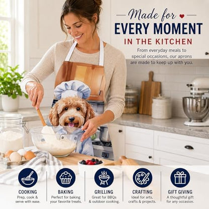 Caroline's Treasures Goldendoodle The Chef Apron Cooking Kitchen Server Baking - Image 6