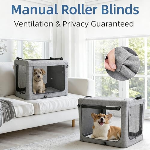 Simple Deluxe Collapsible 24 Inch Dog Crate - Image 2